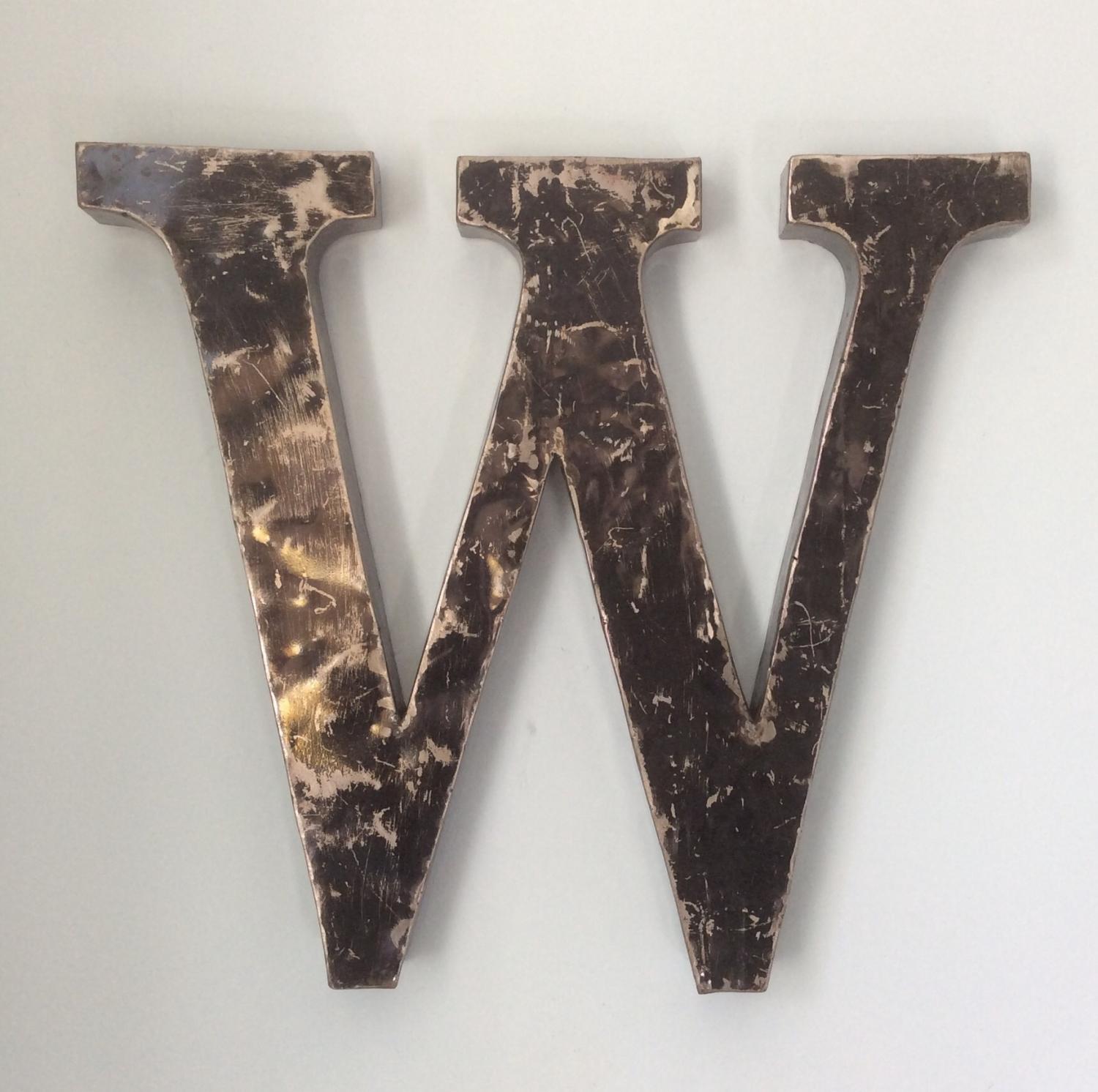 Collection of Vintage Metal Letters