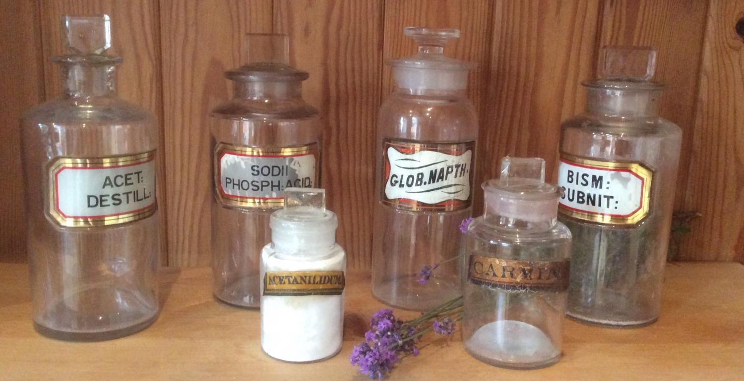 Collection of Apothecary Bottles
