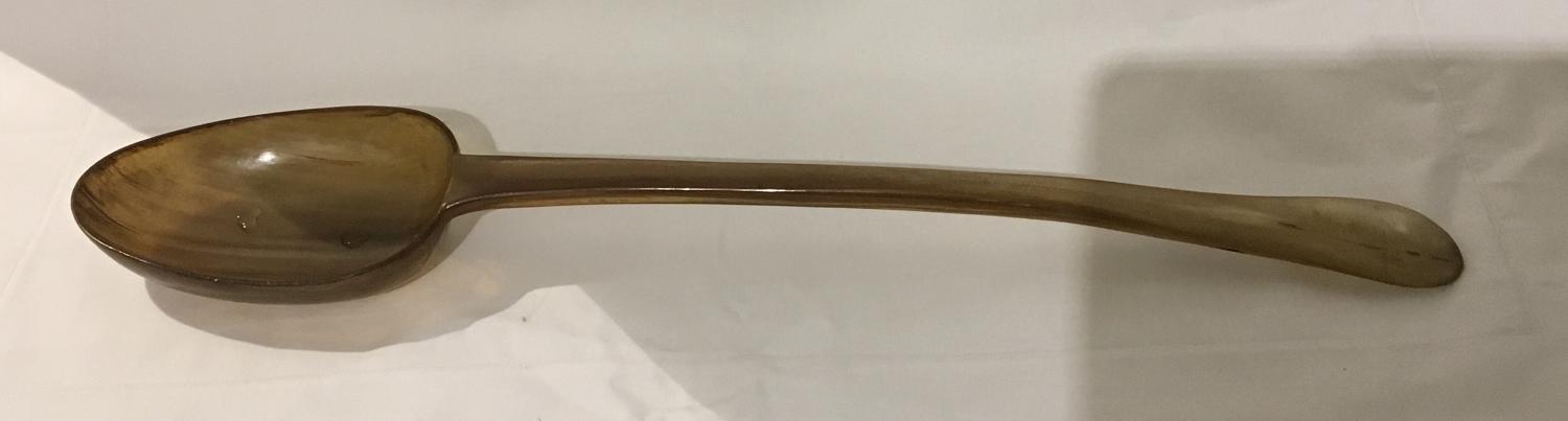 18th Century rat-tail horn spoon