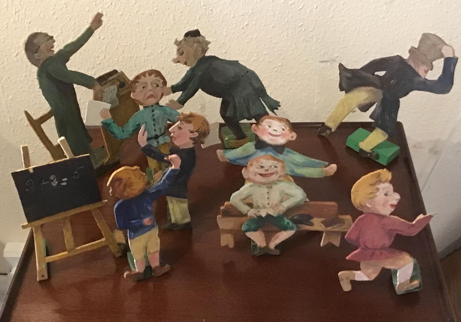 School room cut out figures