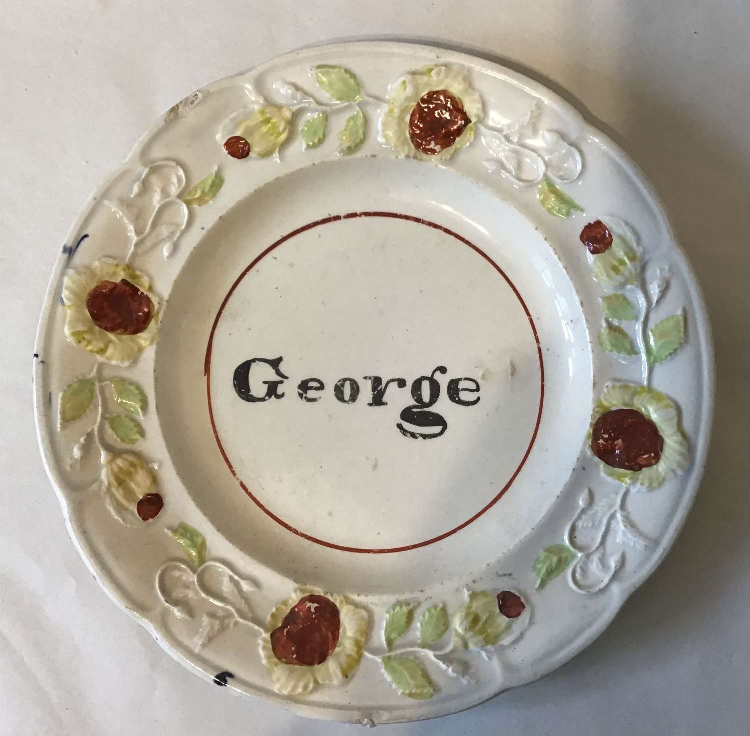 Rare child’s nursery plate - George